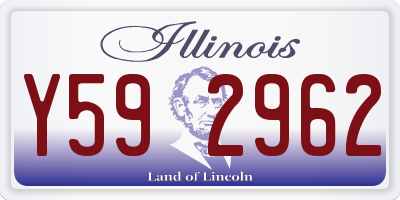 IL license plate Y592962