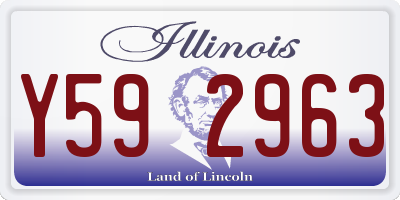 IL license plate Y592963