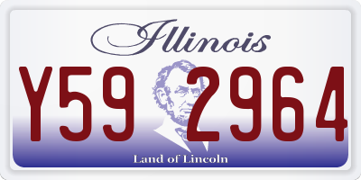 IL license plate Y592964
