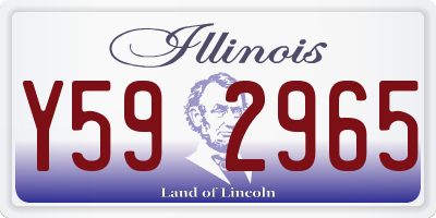 IL license plate Y592965