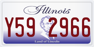 IL license plate Y592966