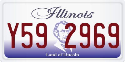IL license plate Y592969