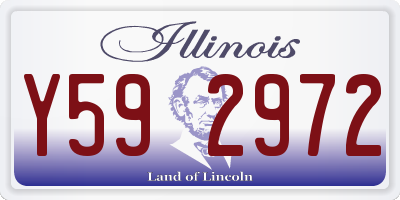 IL license plate Y592972