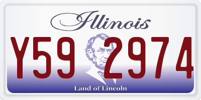 IL license plate Y592974