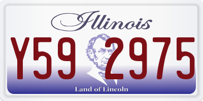 IL license plate Y592975