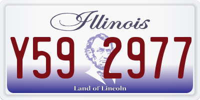 IL license plate Y592977