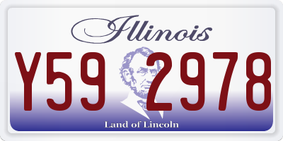 IL license plate Y592978