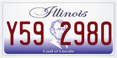 IL license plate Y592980