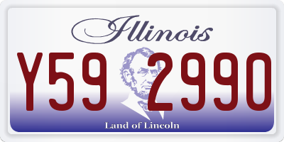 IL license plate Y592990