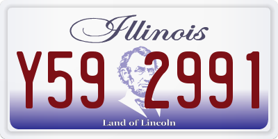 IL license plate Y592991