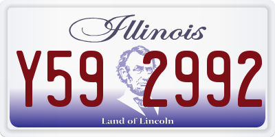 IL license plate Y592992