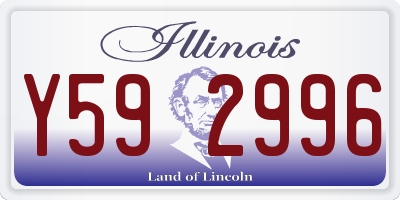 IL license plate Y592996