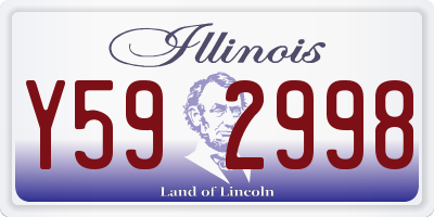 IL license plate Y592998