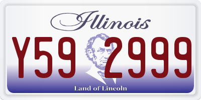 IL license plate Y592999