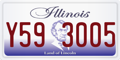 IL license plate Y593005