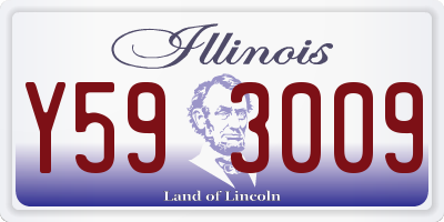 IL license plate Y593009