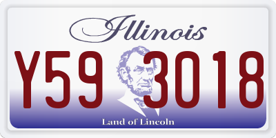 IL license plate Y593018