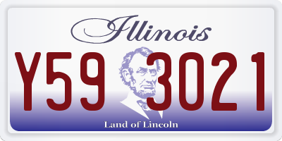 IL license plate Y593021