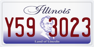 IL license plate Y593023