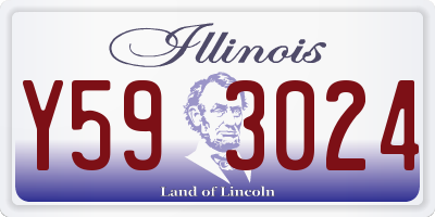 IL license plate Y593024