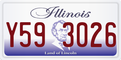 IL license plate Y593026