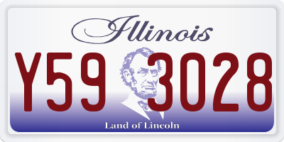 IL license plate Y593028