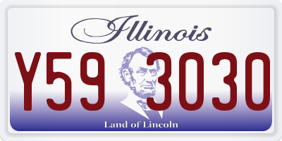 IL license plate Y593030