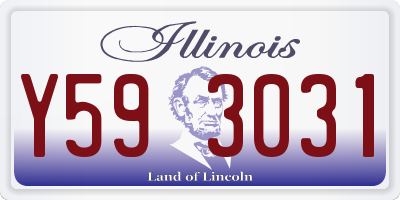 IL license plate Y593031