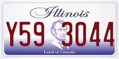 IL license plate Y593044