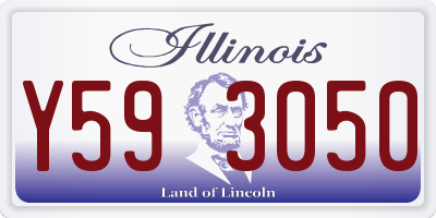 IL license plate Y593050