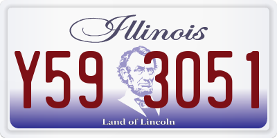 IL license plate Y593051