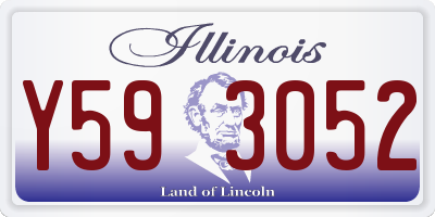 IL license plate Y593052