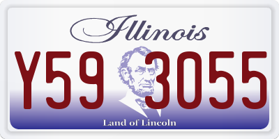 IL license plate Y593055