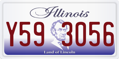 IL license plate Y593056