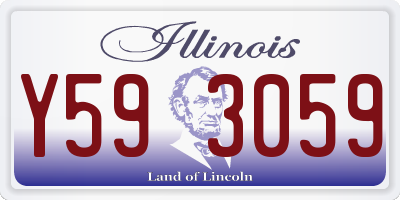 IL license plate Y593059