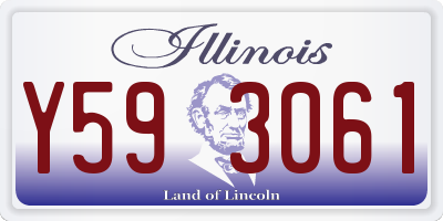 IL license plate Y593061