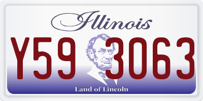 IL license plate Y593063