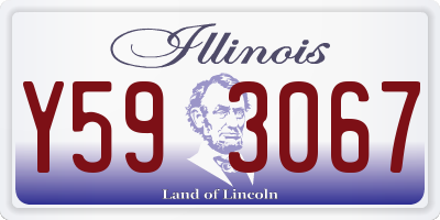 IL license plate Y593067
