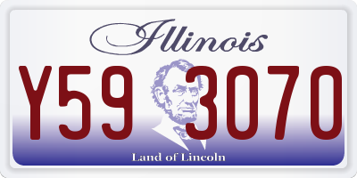 IL license plate Y593070