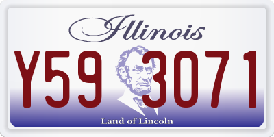 IL license plate Y593071