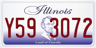 IL license plate Y593072