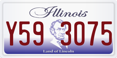IL license plate Y593075