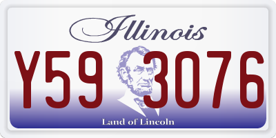 IL license plate Y593076