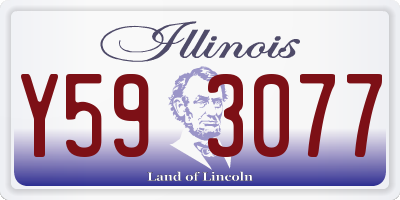 IL license plate Y593077