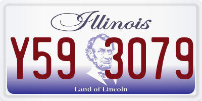 IL license plate Y593079