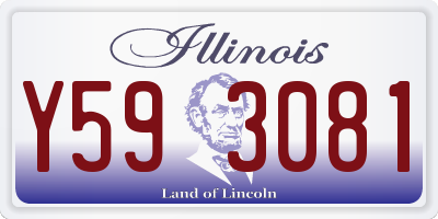 IL license plate Y593081