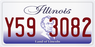 IL license plate Y593082