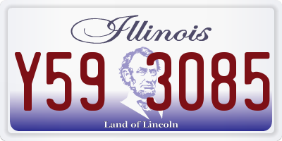 IL license plate Y593085