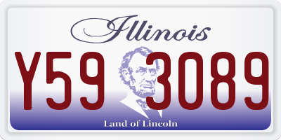 IL license plate Y593089