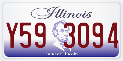 IL license plate Y593094